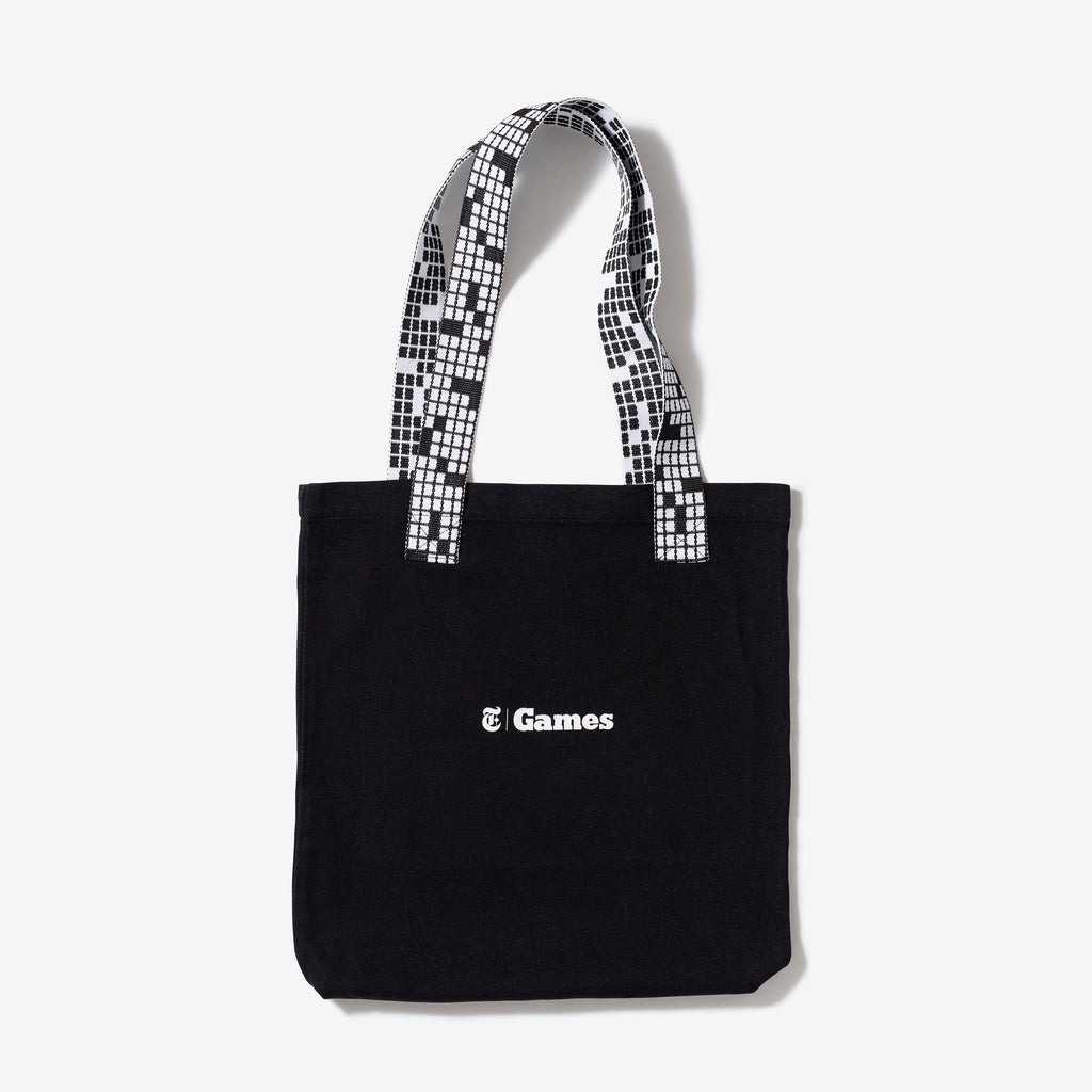 Crossword Handle Tote Bag
