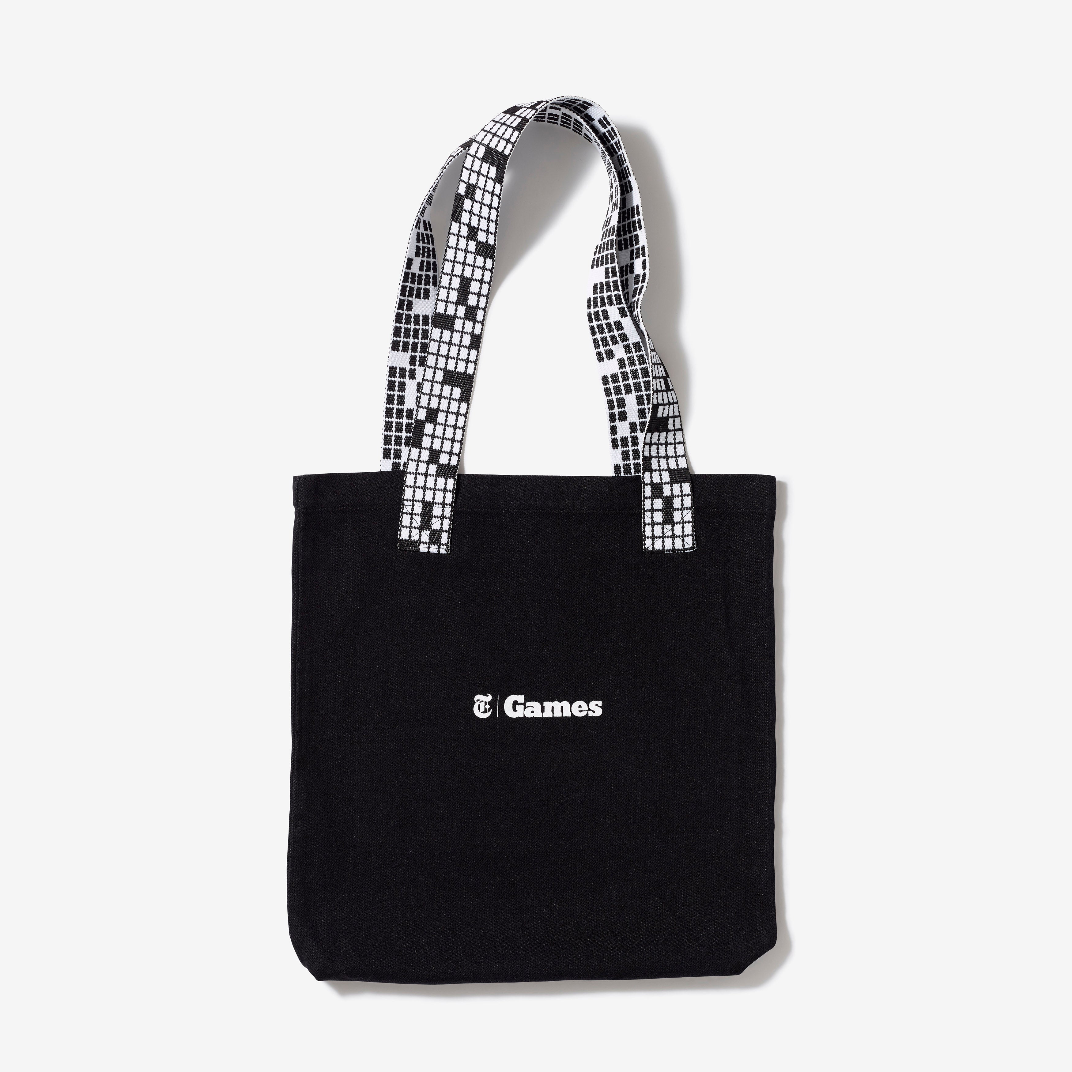 Crossword Handle Tote Bag